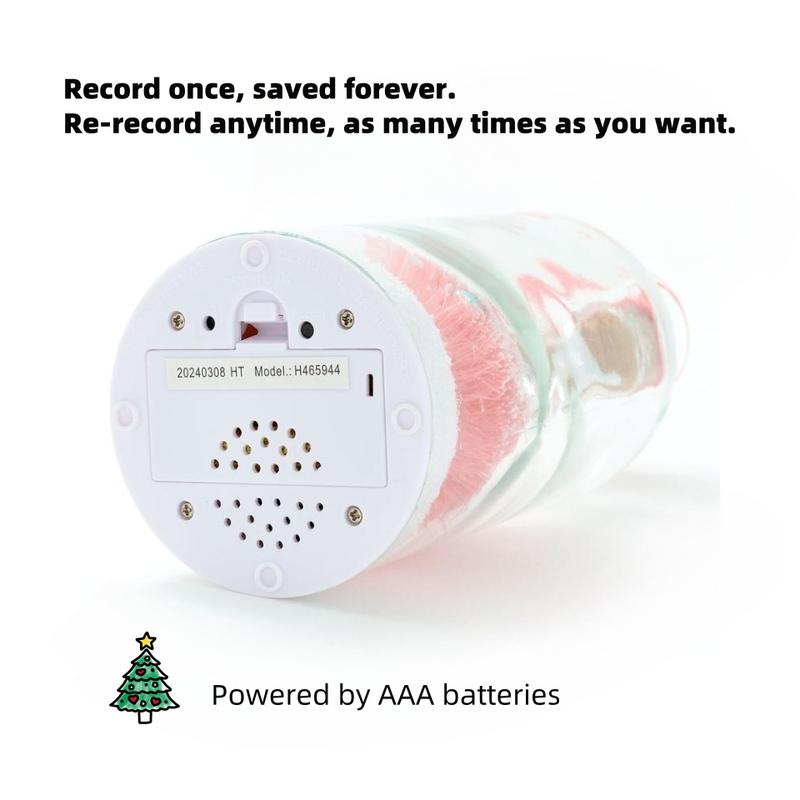 🎄🎙️Forever Voice Recordable Christmas Tree Bottle – Personalized Message Ornament That Saves Voices Forever