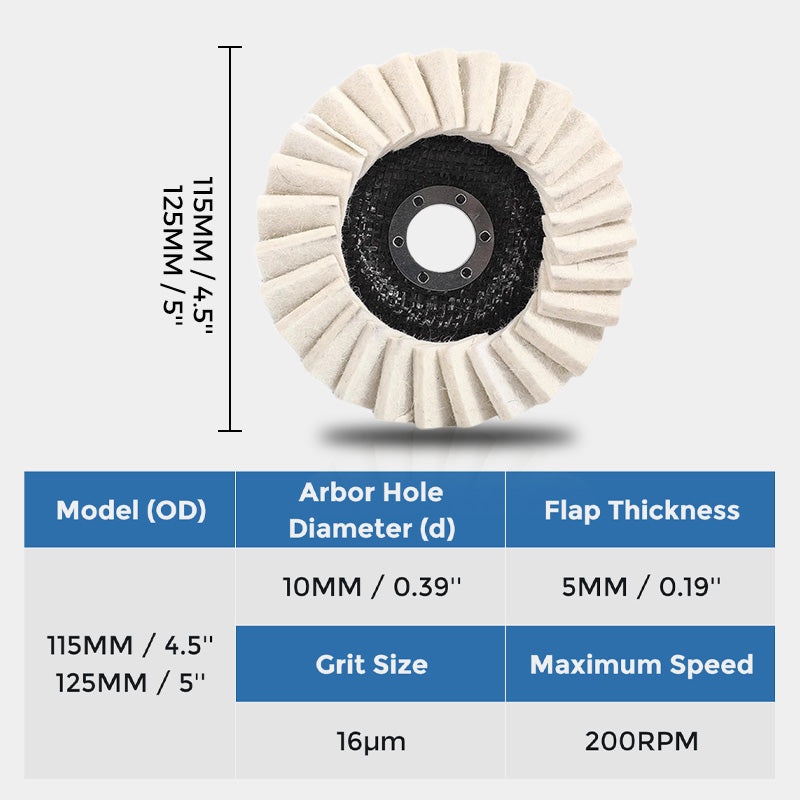 🔥Wool Felt Flap Polishing Disc