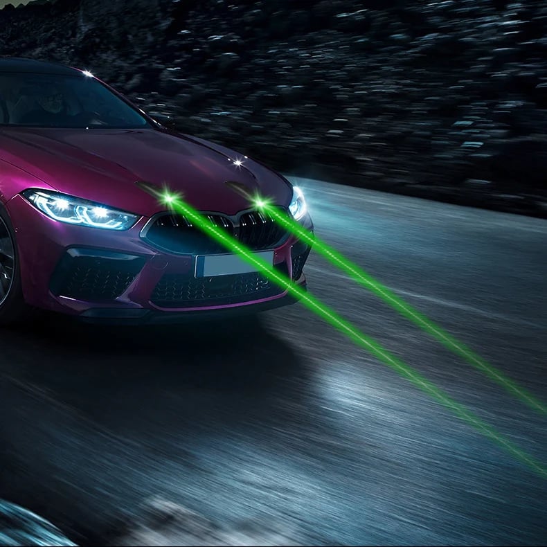 Car Laser Safety System | Vehicle Laser Collision Warning Protection