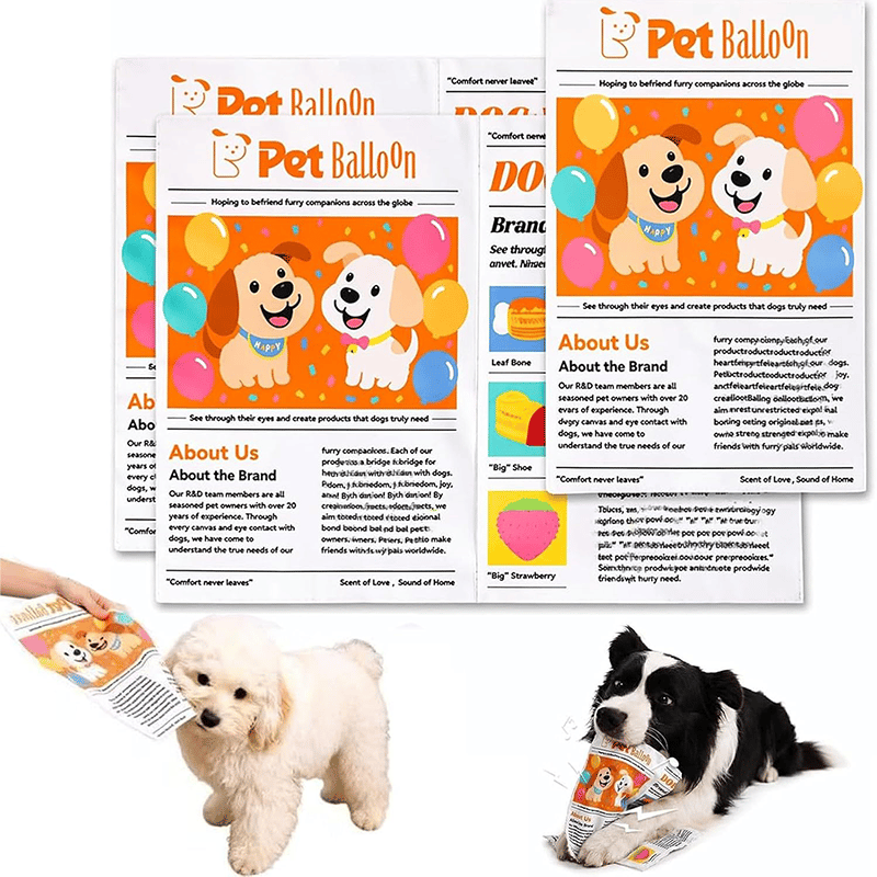 🐾📰 Interactive Pet Newspaper Toy