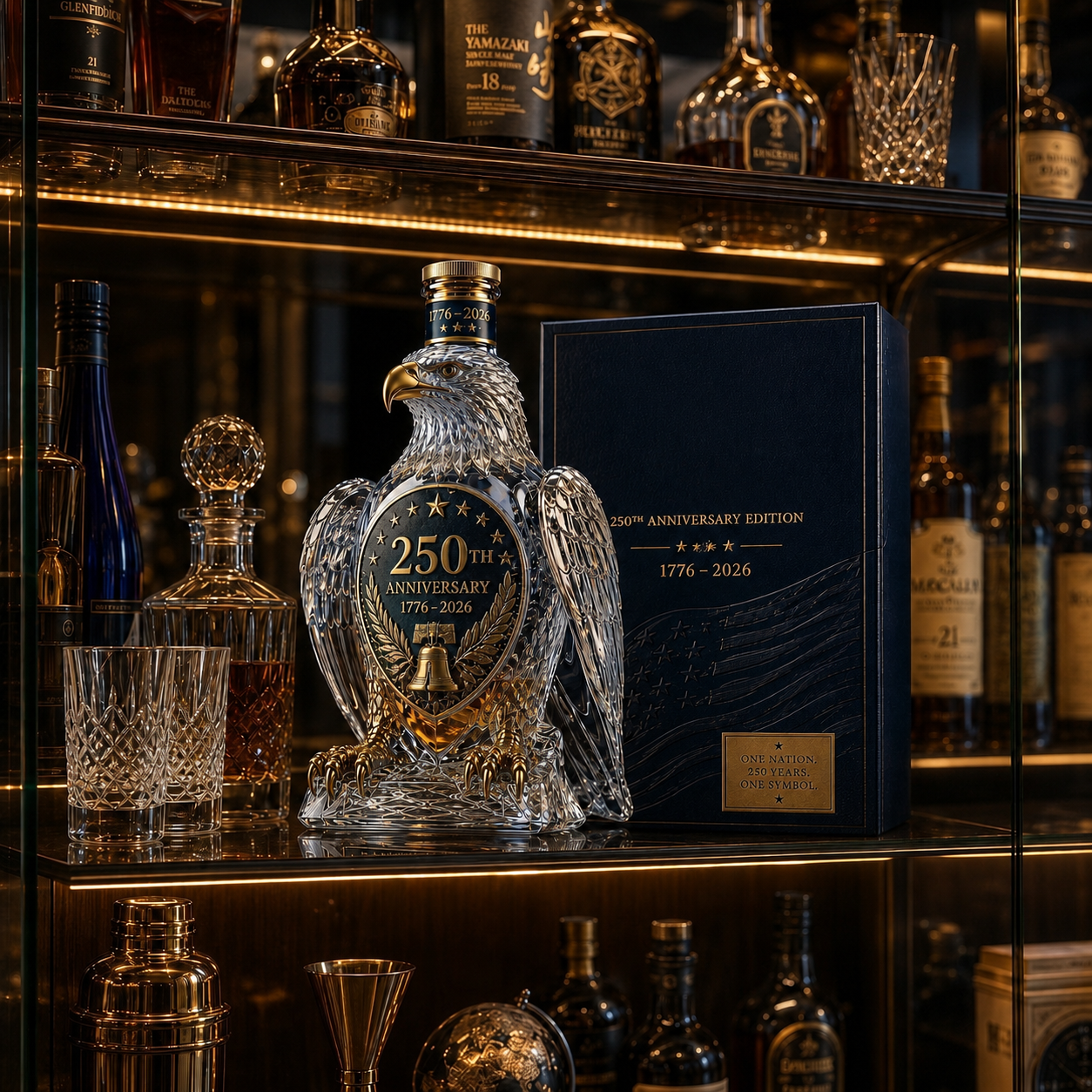 🦅Patriotic 250th Anniversary Collectible Bottle