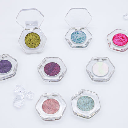 ✨ Talc-Free Duochrome Holographic Shimmer Eyeshadow, Color-Shifting Metallic Glitter