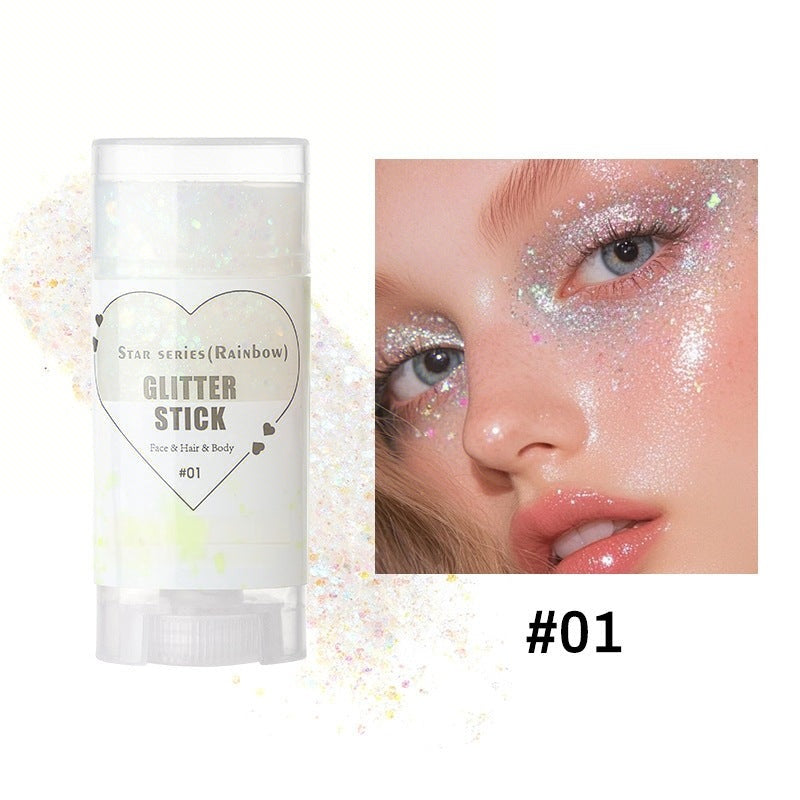 Glitter Body Paint Stick, Long Lasting Shimmering Body Glitter, Body Makeup for Women & Girls, Cosmetic Product for Party