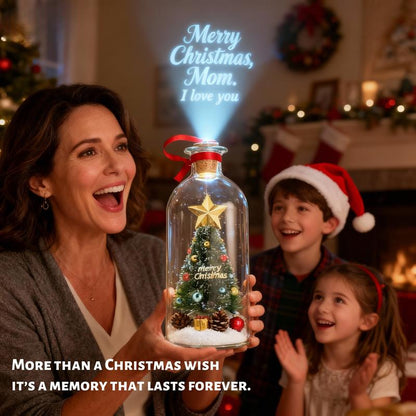 🎄🎙️Forever Voice Recordable Christmas Tree Bottle – Personalized Message Ornament That Saves Voices Forever