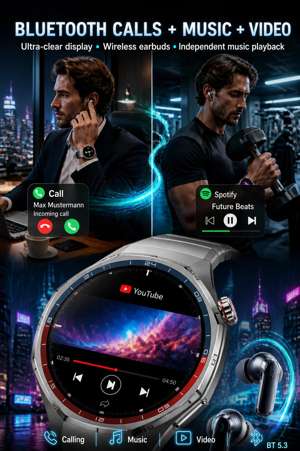 GT6pro Bluetooth Call Smartwatch – Bestseller