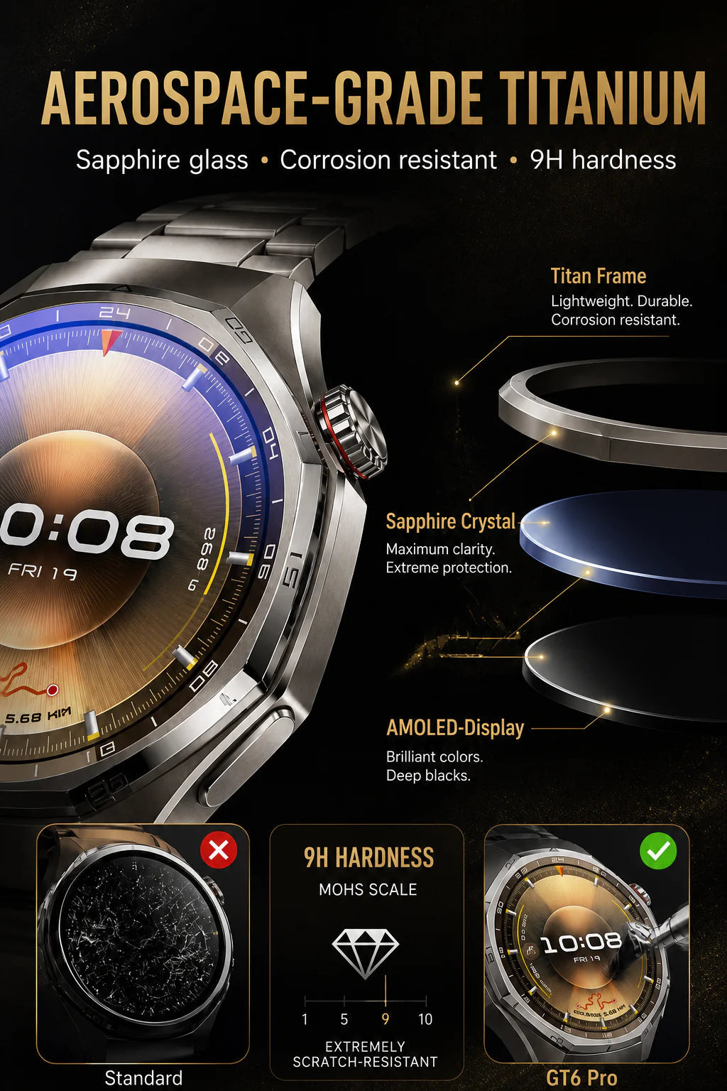 GT6pro Bluetooth Call Smartwatch – Bestseller