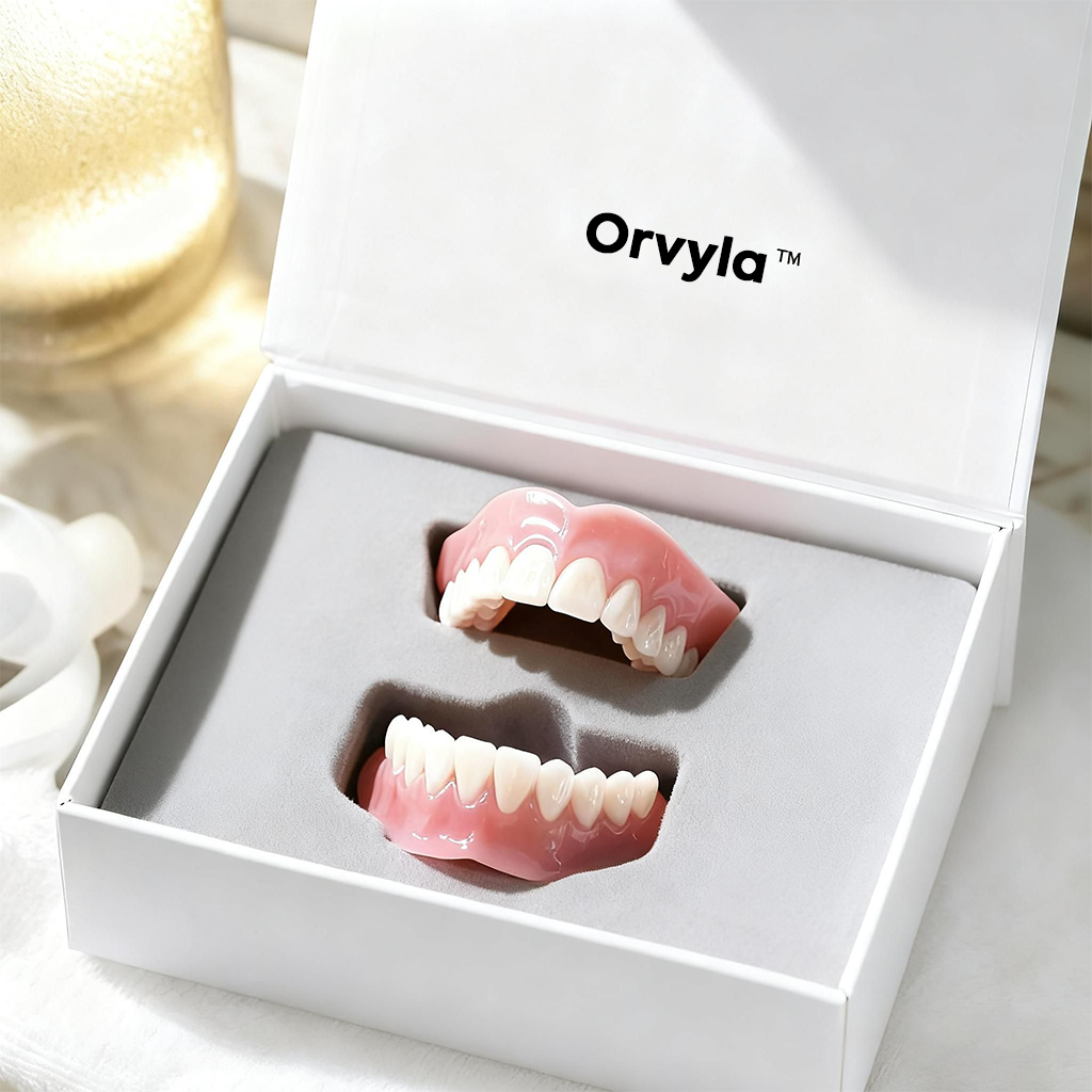 DENTURES-Boil-and-Bite Functional Denture, Self-fit at Home, Fully Adjustable for Narrow or Wide Arches, Long or Short-term Solution, Eat, Drink and Smile Confidently