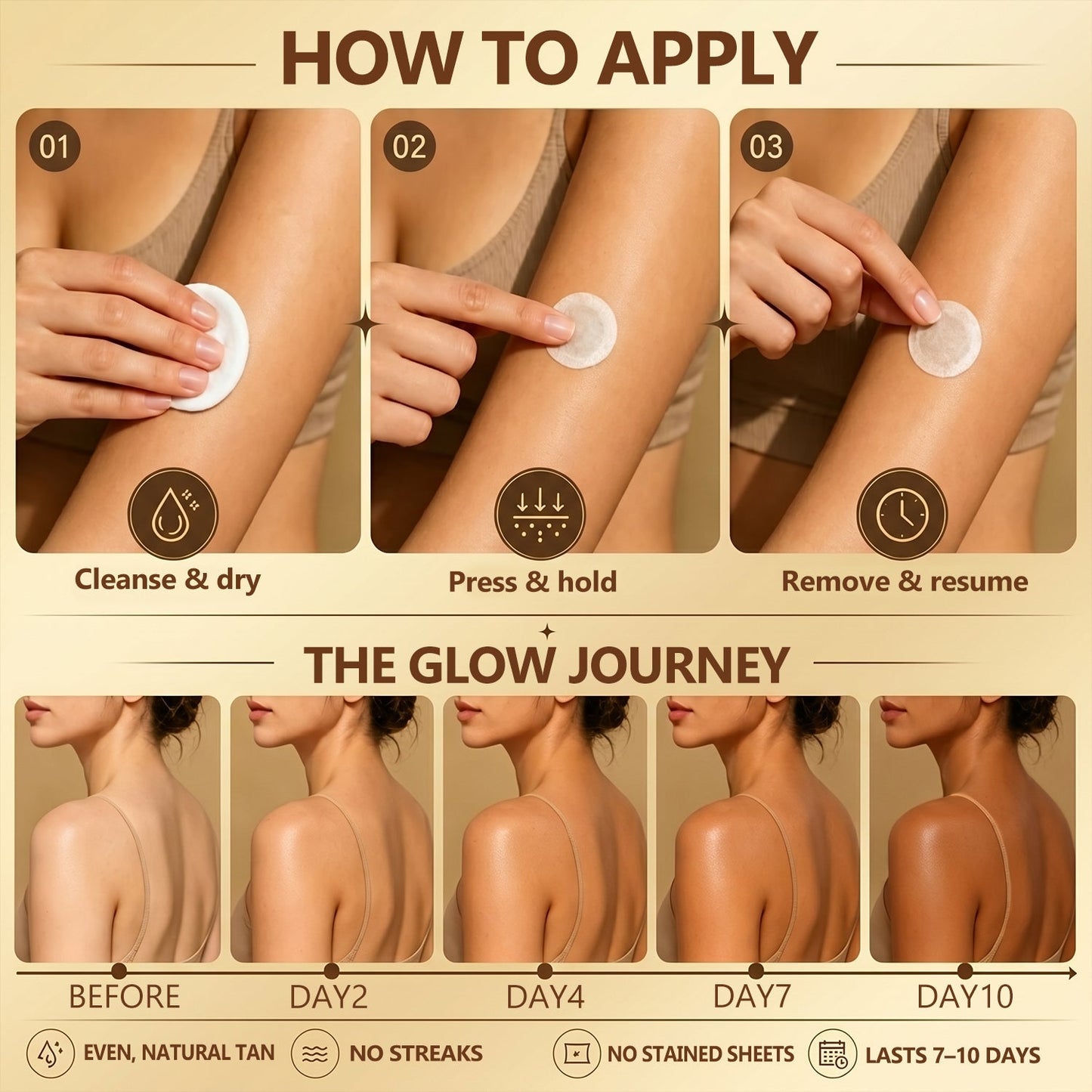 ☀️☀️Sunless Bronze Glow Microneedle Patches✅