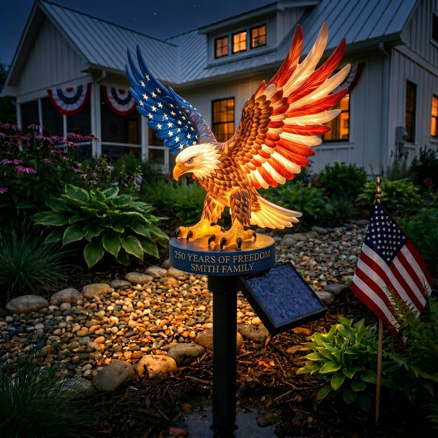 🦅Patriotic Solar Eagle Garden Stake Light