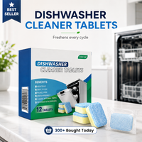 Fresh Dishwasher Cleaner Tablets-12 pieces