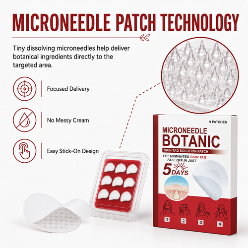 🗽✅Botanical Microdart Skin Tag Care Patches – Targeted Spot Patches for At-Home Skin Care