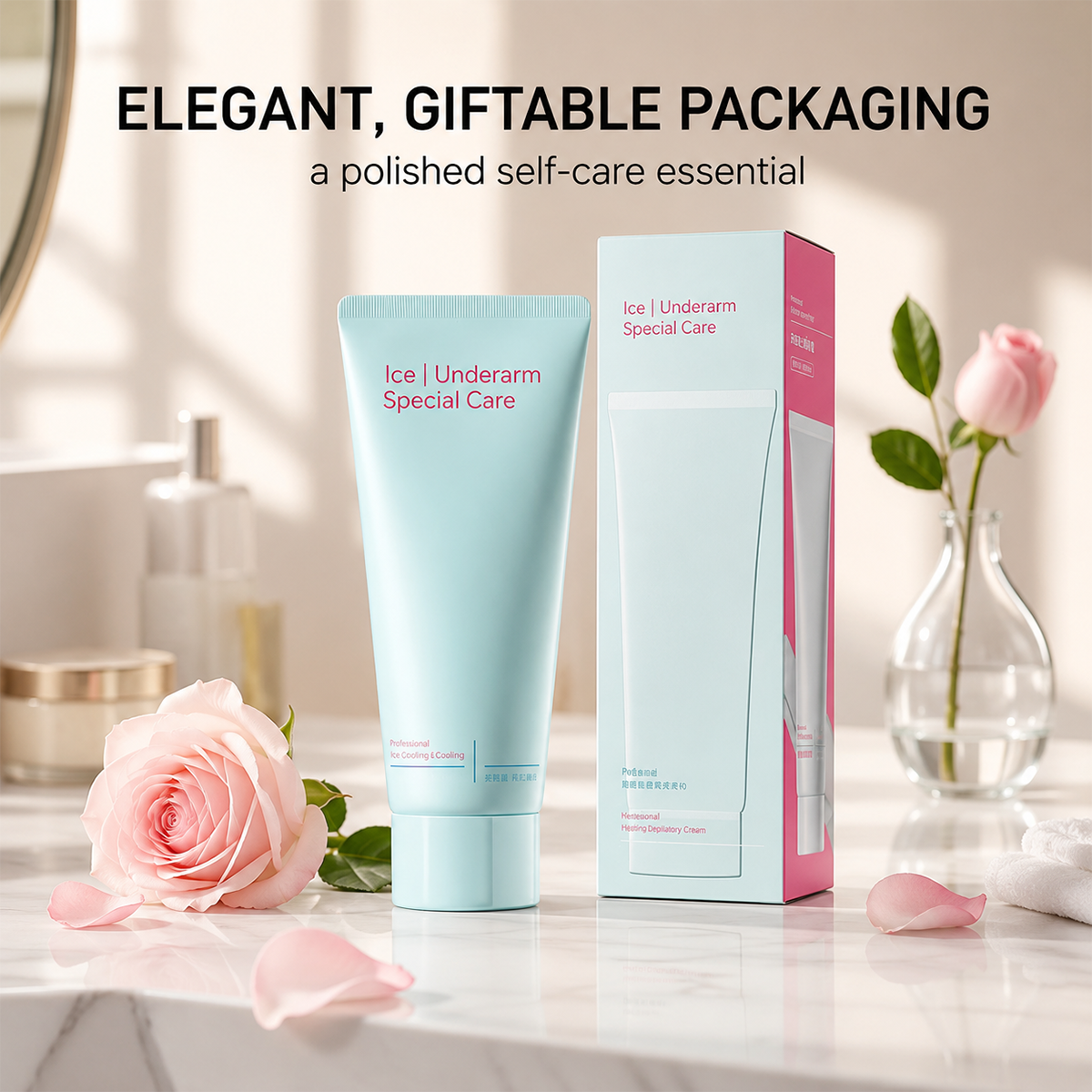Hair Removal Cream – 5-10 Min, Soothing, Sensitive Skin 🌸
