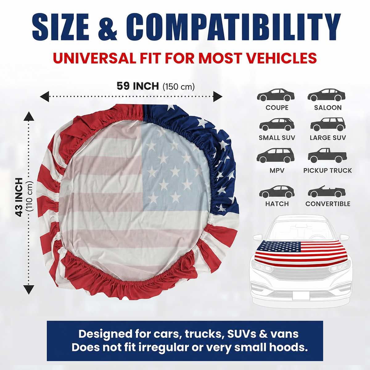 🎉American Car Hood Flag🦅