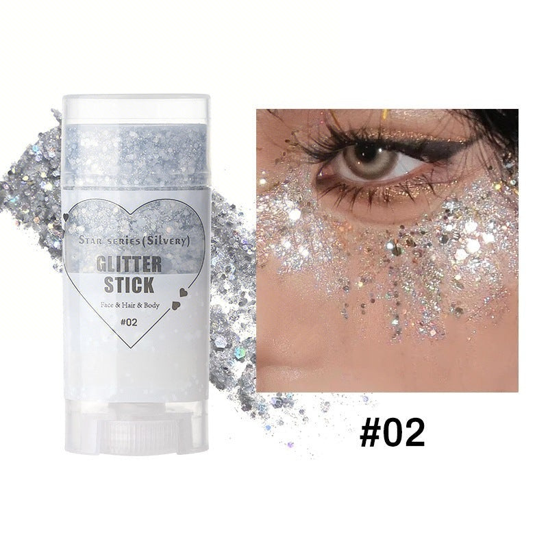 Glitter Body Paint Stick, Long Lasting Shimmering Body Glitter, Body Makeup for Women & Girls, Cosmetic Product for Party