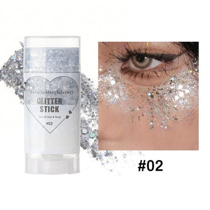 Glitter Body Paint Stick, Long Lasting Shimmering Body Glitter, Body Makeup for Women & Girls, Cosmetic Product for Party