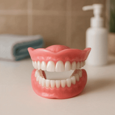 DENTURES-Boil-and-Bite Functional Denture, Self-fit at Home, Fully Adjustable for Narrow or Wide Arches, Long or Short-term Solution, Eat, Drink and Smile Confidently