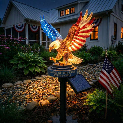 🦅Patriotic Solar Eagle Garden Stake Light
