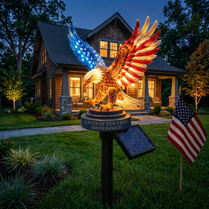 🦅Patriotic Solar Eagle Garden Stake Light