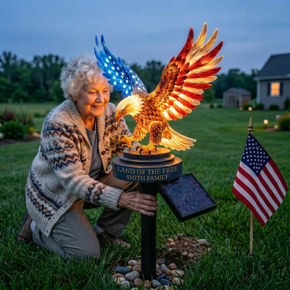🦅Patriotic Solar Eagle Garden Stake Light