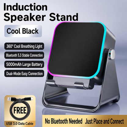 6-in-1 Wireless Bluetooth Speaker with Phone Stand & RGB Light