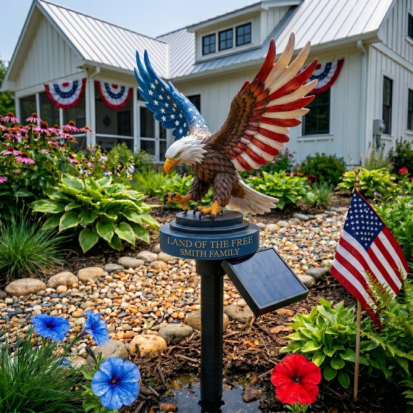 🦅Patriotic Solar Eagle Garden Stake Light