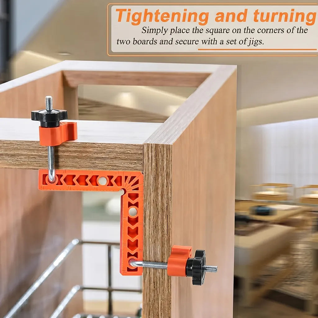 🔧90 Degree Corner Clamp & Positioning Square Set