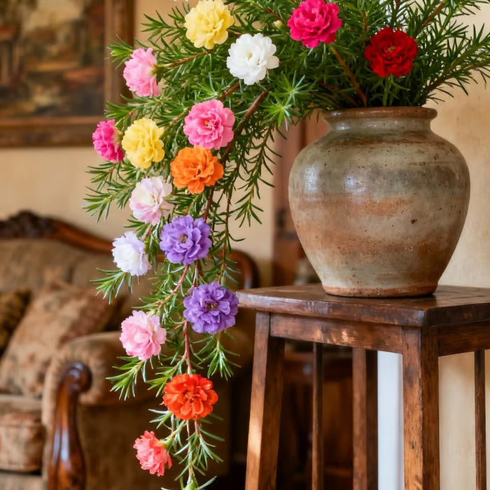 💫🌸Moss Rose🌿Perennial Flower Seeds With Plant Growth Supplement