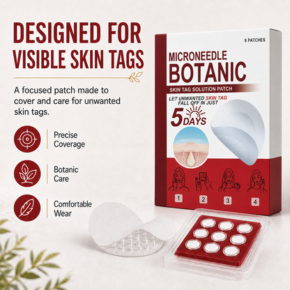 🗽✅Botanical Microdart Skin Tag Care Patches – Targeted Spot Patches for At-Home Skin Care
