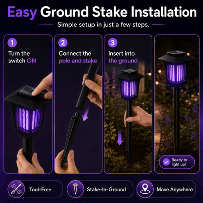 🦟Solar Mosquito Zapper Path Light