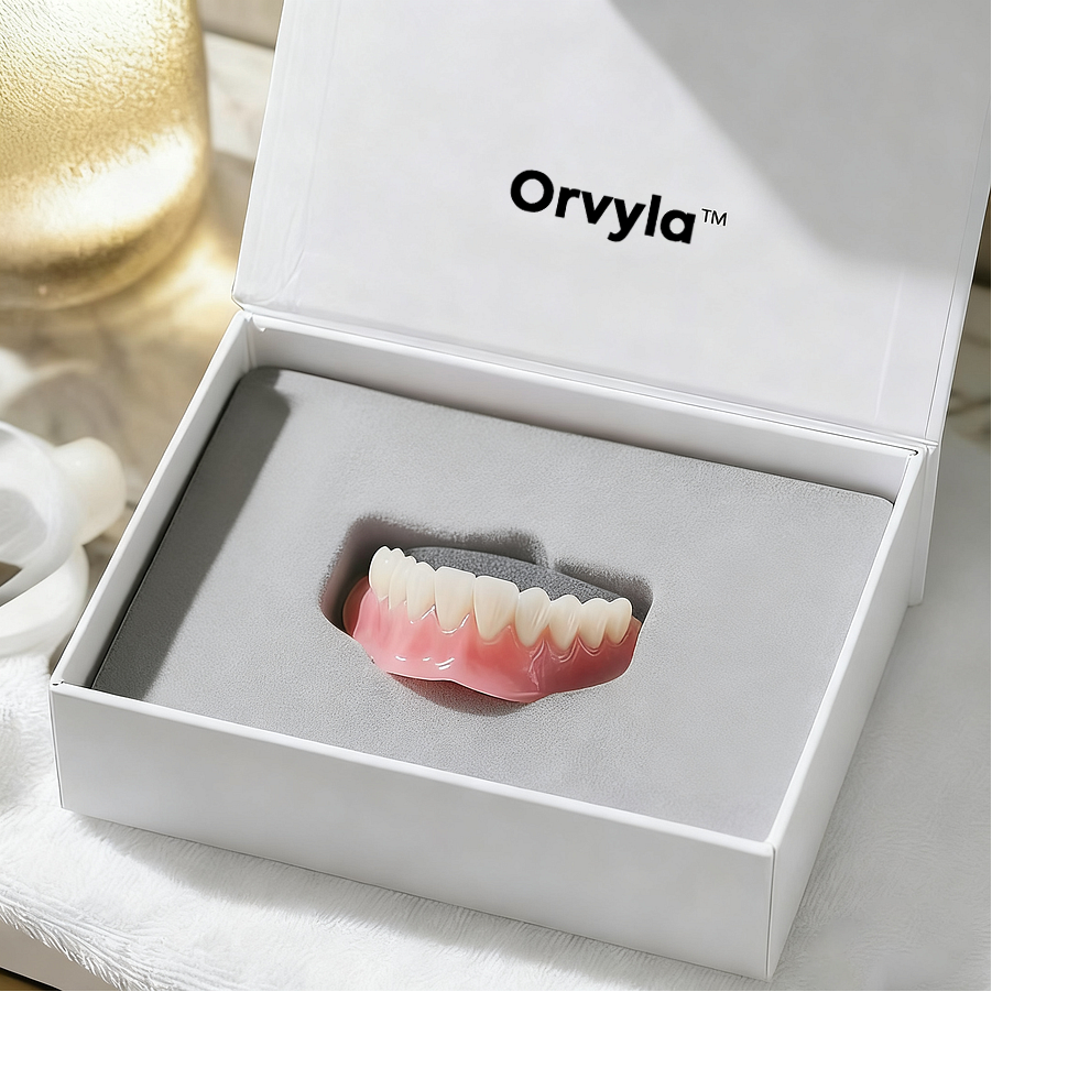 DENTURES-Boil-and-Bite Functional Denture, Self-fit at Home, Fully Adjustable for Narrow or Wide Arches, Long or Short-term Solution, Eat, Drink and Smile Confidently