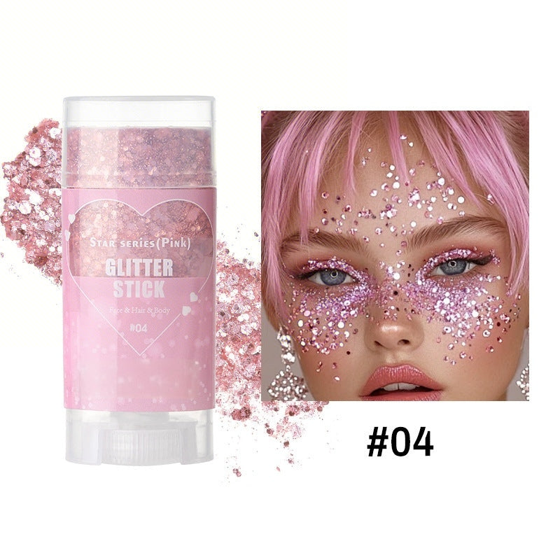 Glitter Body Paint Stick, Long Lasting Shimmering Body Glitter, Body Makeup for Women & Girls, Cosmetic Product for Party