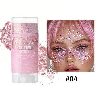 Glitter Body Paint Stick, Long Lasting Shimmering Body Glitter, Body Makeup for Women & Girls, Cosmetic Product for Party