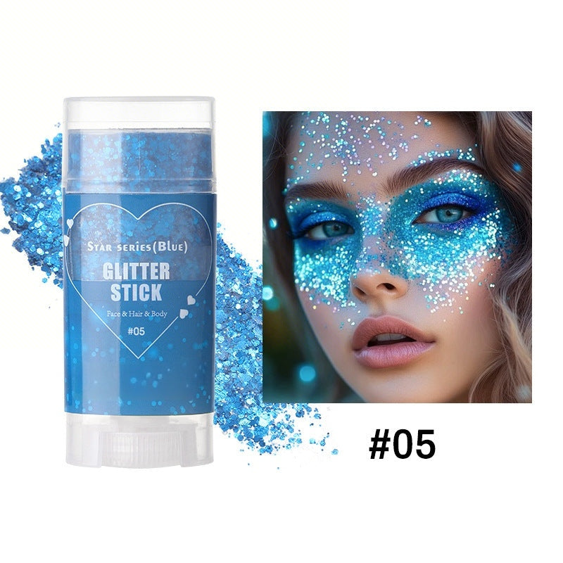 Glitter Body Paint Stick, Long Lasting Shimmering Body Glitter, Body Makeup for Women & Girls, Cosmetic Product for Party