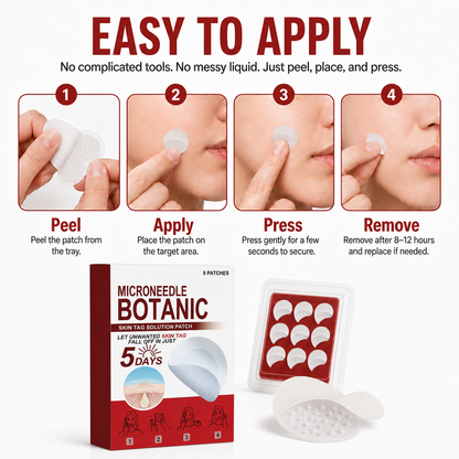 🗽✅Botanical Microdart Skin Tag Care Patches – Targeted Spot Patches for At-Home Skin Care