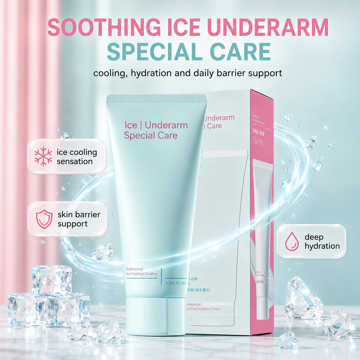 Hair Removal Cream – 5-10 Min, Soothing, Sensitive Skin 🌸