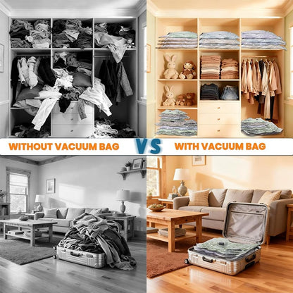 Travel Vacuum Storage Bags Cordless Compression Organizer Bag Set