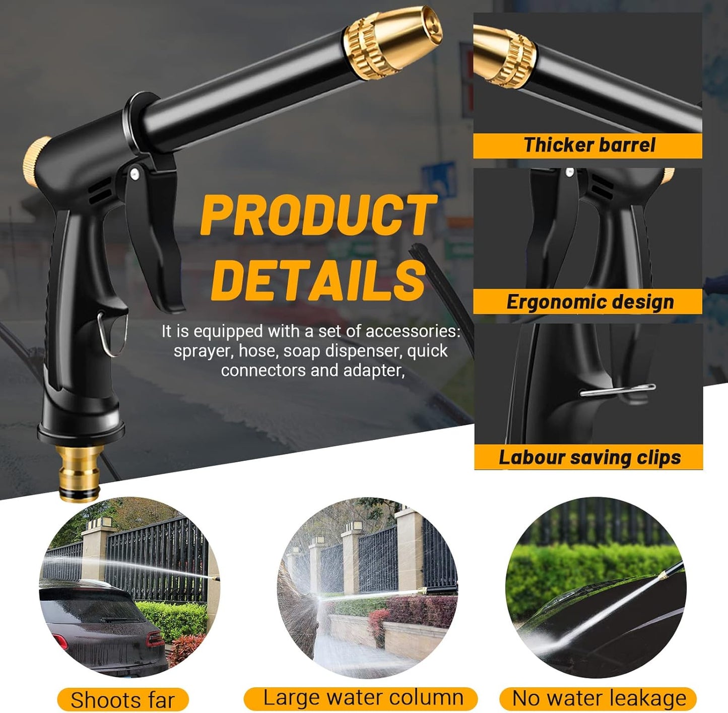 🔥Hot Sales 💦Powerful High-Pressure Home Car Wash & Garden Sprayer