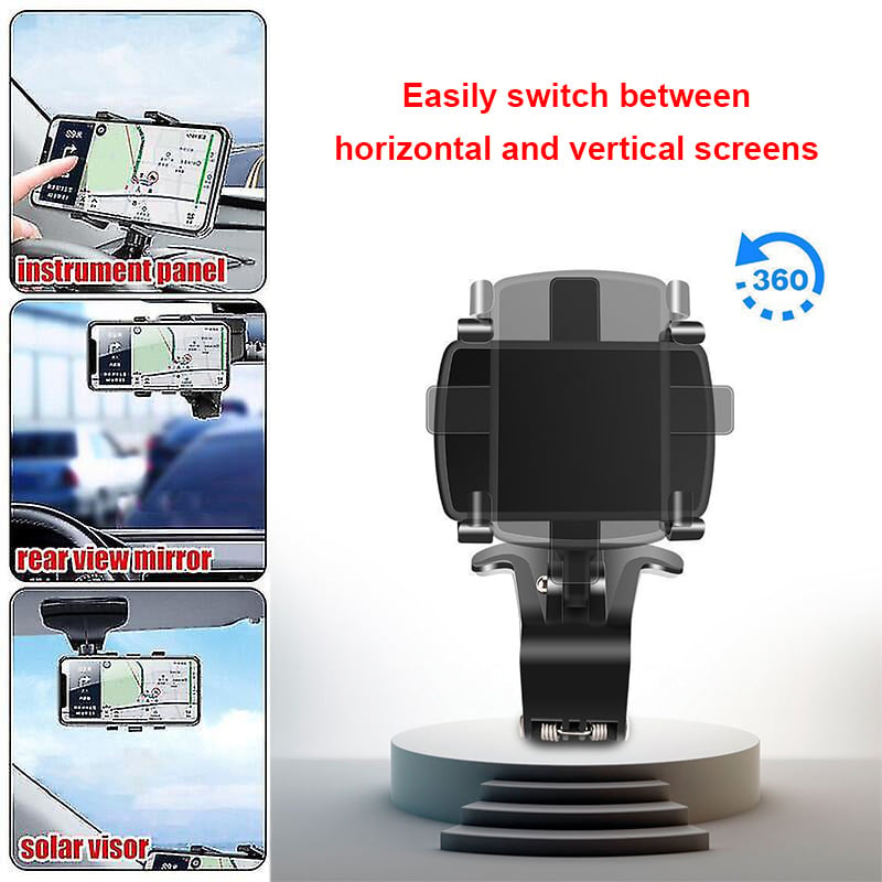 🔥360°Adjustable Car Dashboard Mobile Phone Holder📱Works with all mobile phones