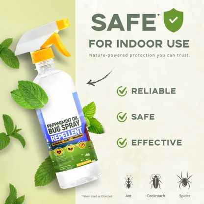 🍃Peppermint Oil Bug Spray – Indoor & Outdoor Pest Control for Ants, Spiders & Roaches