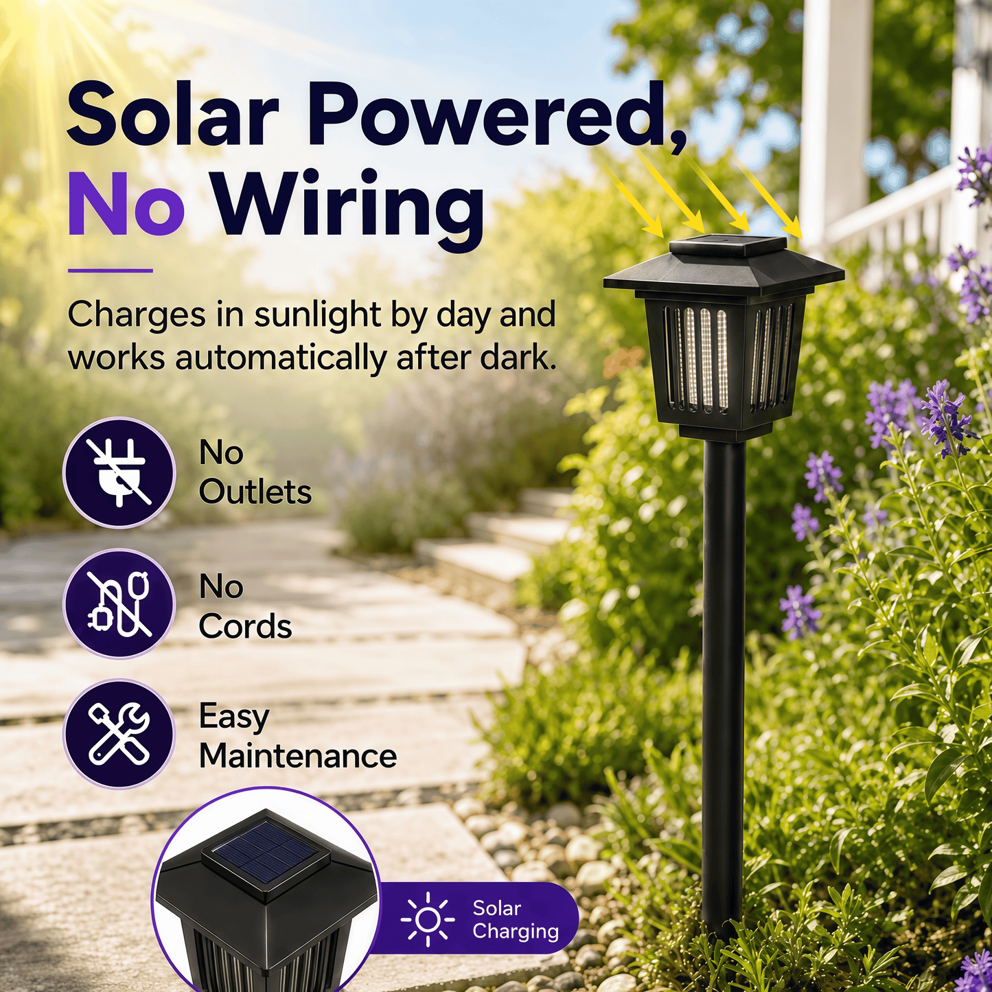 🦟Solar Mosquito Zapper Path Light