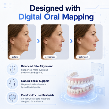 🦷 Medical Full Denture with Strong Suctiond Custom-Fit Full Functional Dentures