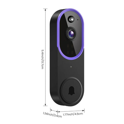 Wireless Video Doorbell Camera with AI Human Detection