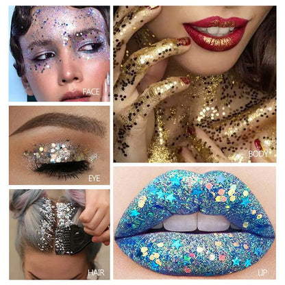 Glitter Body Paint Stick, Long Lasting Shimmering Body Glitter, Body Makeup for Women & Girls, Cosmetic Product for Party