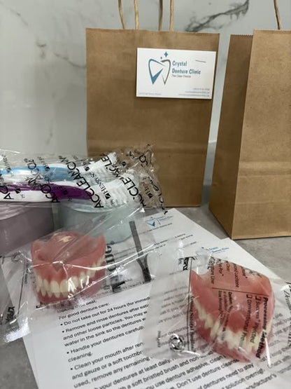DENTURES-Boil-and-Bite Functional Denture, Self-fit at Home, Fully Adjustable for Narrow or Wide Arches, Long or Short-term Solution, Eat, Drink and Smile Confidently