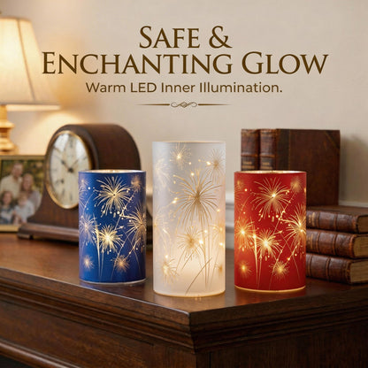 🎆 Patriotic Firework Lantern Set – Red, White & Blue Hanging Decorations for Parties & Celebrations ✨