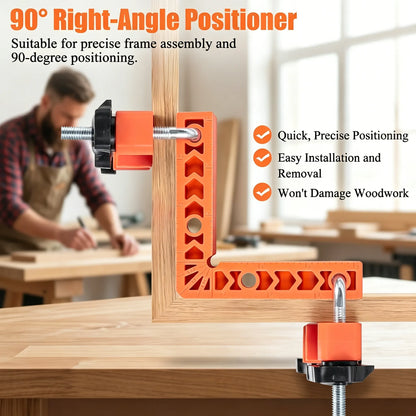 🔧90 Degree Corner Clamp & Positioning Square Set