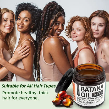 Unrefined Batana Hair Oil – Nourishing Scalp & Hair Care for Dry, Frizzy & Damaged-Looking Hair