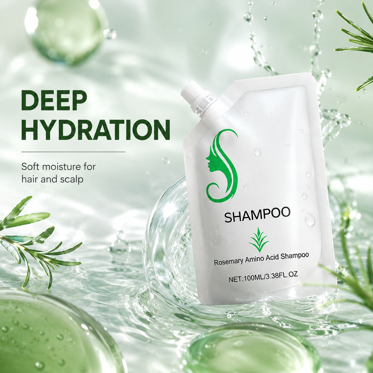 🧴✨Natural Hair Growth Shampoo Anti Hair Loss Scalp Repair Thicker Fuller Hair 🌿