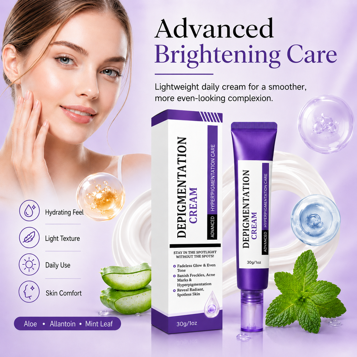 Dark Spot Corrector Cream for Face – Advanced Hyperpigmentation Care for Freckles, Sun Spots & Uneven Skin Tone