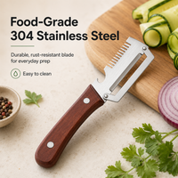 Upgraded serrated peeler